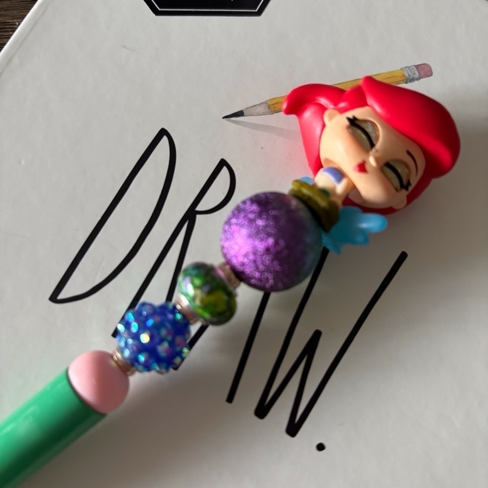 Disney Doorables: The Little Mermaid: Ariel handmade beaded pen